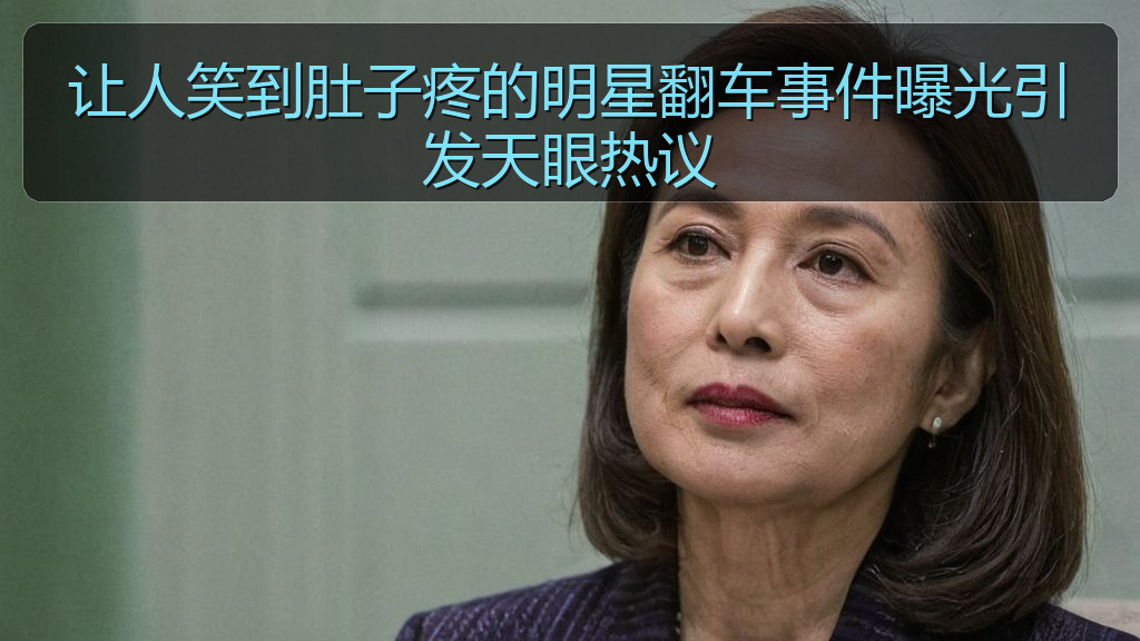 让人笑到肚子疼的明星翻车事件曝光引发天眼热议